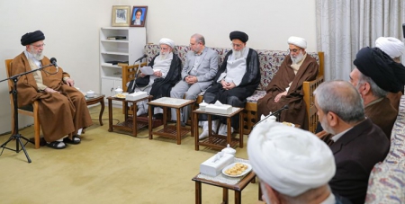 رهبر انقلاب اسلامی در دیدار فقها و حقوقدانان شورای نگهبان تاکید کردند: وظیفه همه، زمینهسازی انتخابات پرشور در اسفند رهبر انقلاب اسلامی در دیدار فقها و حقوقدانان شورای نگهبان تاکید کردند: وظیفه همه، زمینهسازی انتخابات پرشور در اسفند