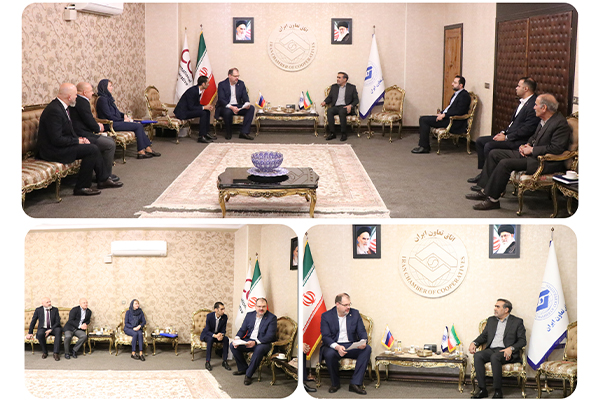 بررسی توسعه همکاری با بخش تعاون روسیه در دیدار رئیس اتاق تعاون ایران و نمایندگان سازمان ملی تعاون روسیه بررسی توسعه همکاری با بخش تعاون روسیه در دیدار رئیس اتاق تعاون ایران و نمایندگان سازمان ملی تعاون روسیه