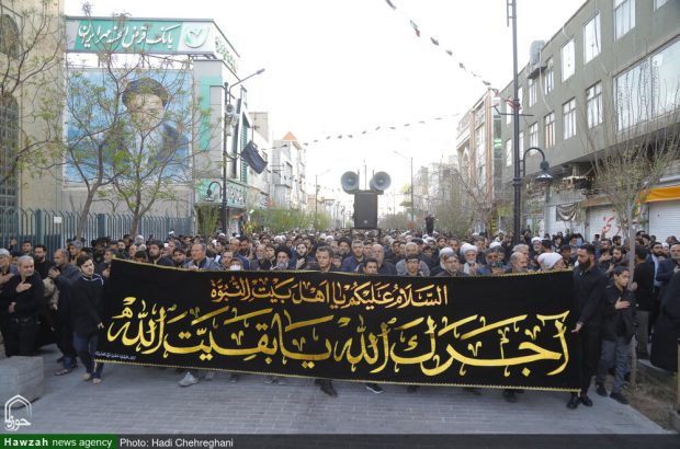 آیت الله العظمی وحیدخراسانی هم ناله با عزاداران حضرت مولا گریستند