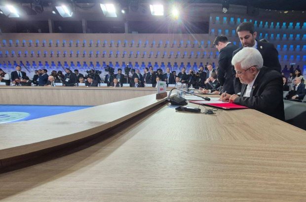 معاون اول رئیس‌جمهور سند همکاری‌های اعضای شانگهای را امضا کرد